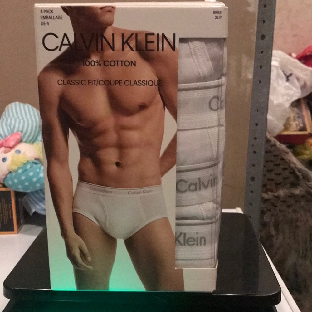 NIP Calvin Klein Sz XXL white briefs cotton classic fit